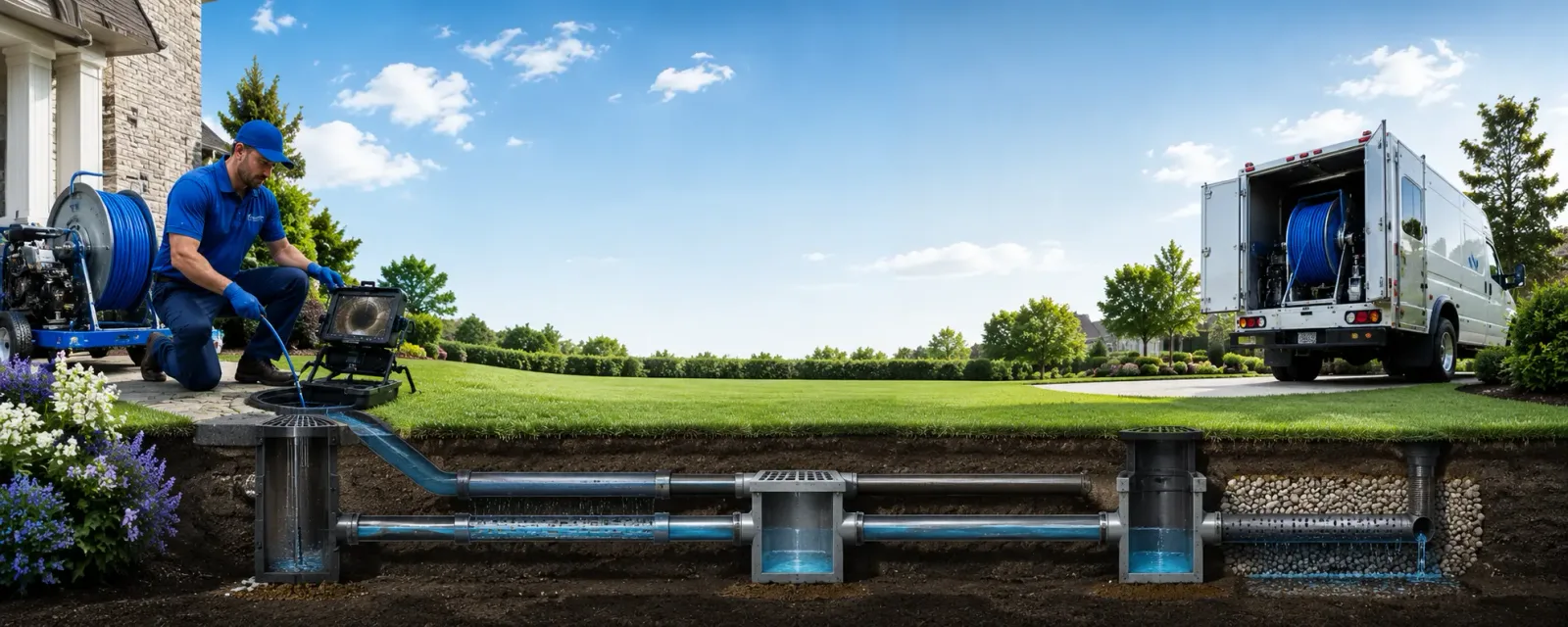Outdoor drain cleaning information for Downsville, LA